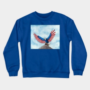 Patriotic Eagle Crewneck Sweatshirt